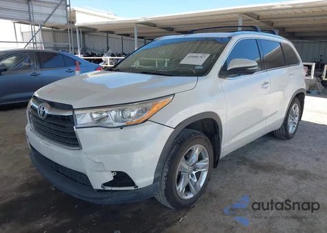 2015 Toyota Highlander Limited V6 z USA, uszkodzony, nr VIN 5TDYKRFH4FS115205